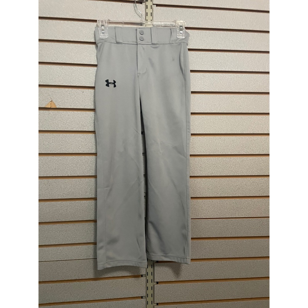 Under Armour Youth Baseball Pants Grey Loose Fit YSM